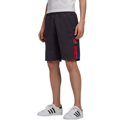 Men Shorts - adidas 3D Woven - Black-Scarlet