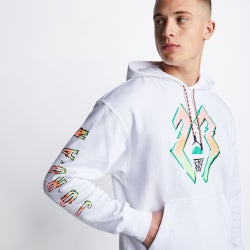 Men Hoodies - Jordan Essential Graphic Fleece Hoodie - White-White