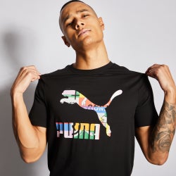 Men T-Shirts - Puma Shortsleeve - Black-Black