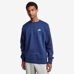 Herren Sweatshirts - Nike Club - Navy-White