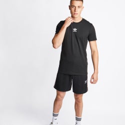 Men T-Shirts - adidas Adicolor Trefoil - Black-White-Black