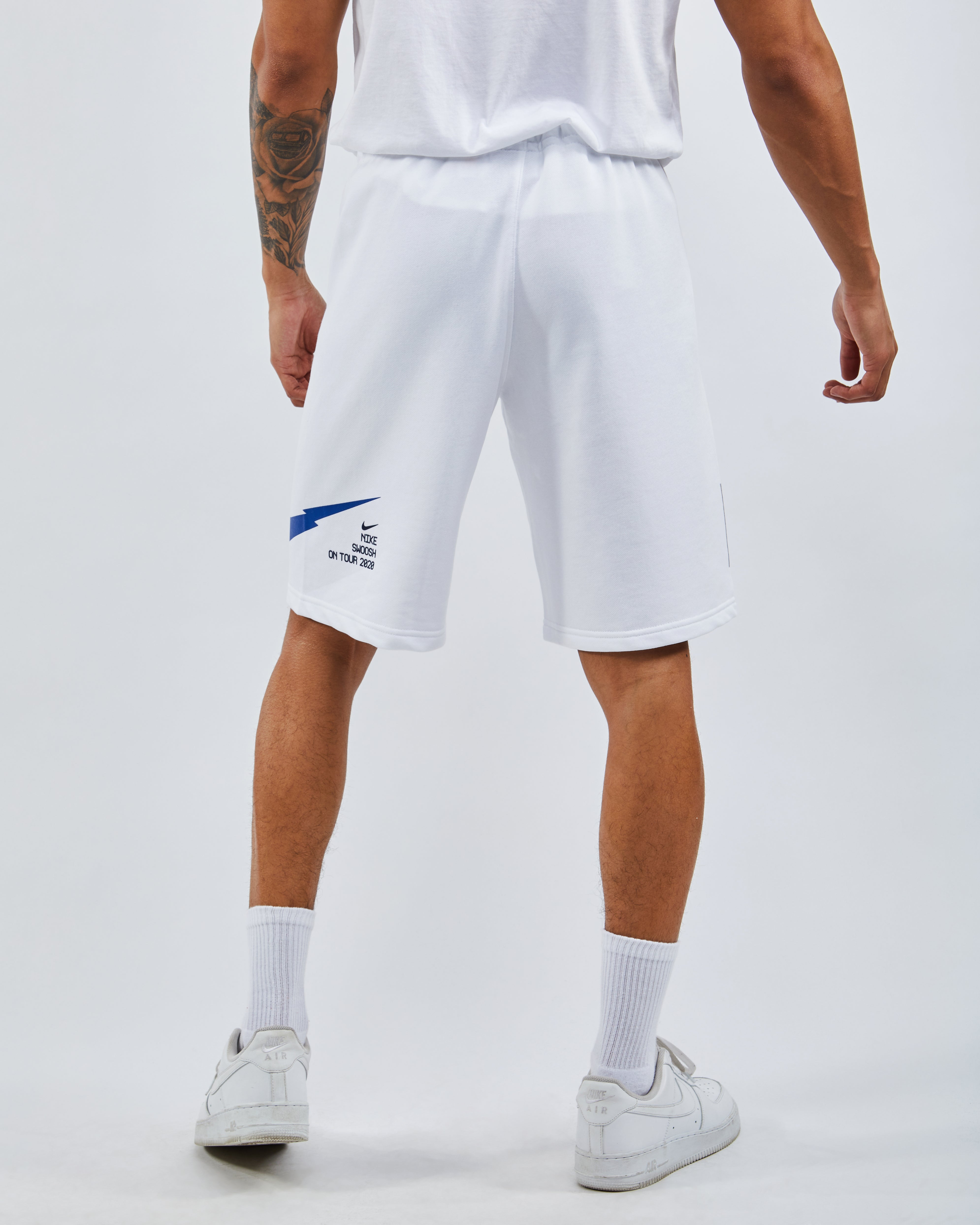 nike sportswear swoosh men's french terry shorts