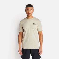 Men T-Shirts - Under Armour Chest Logo - Brown-Black-Brown