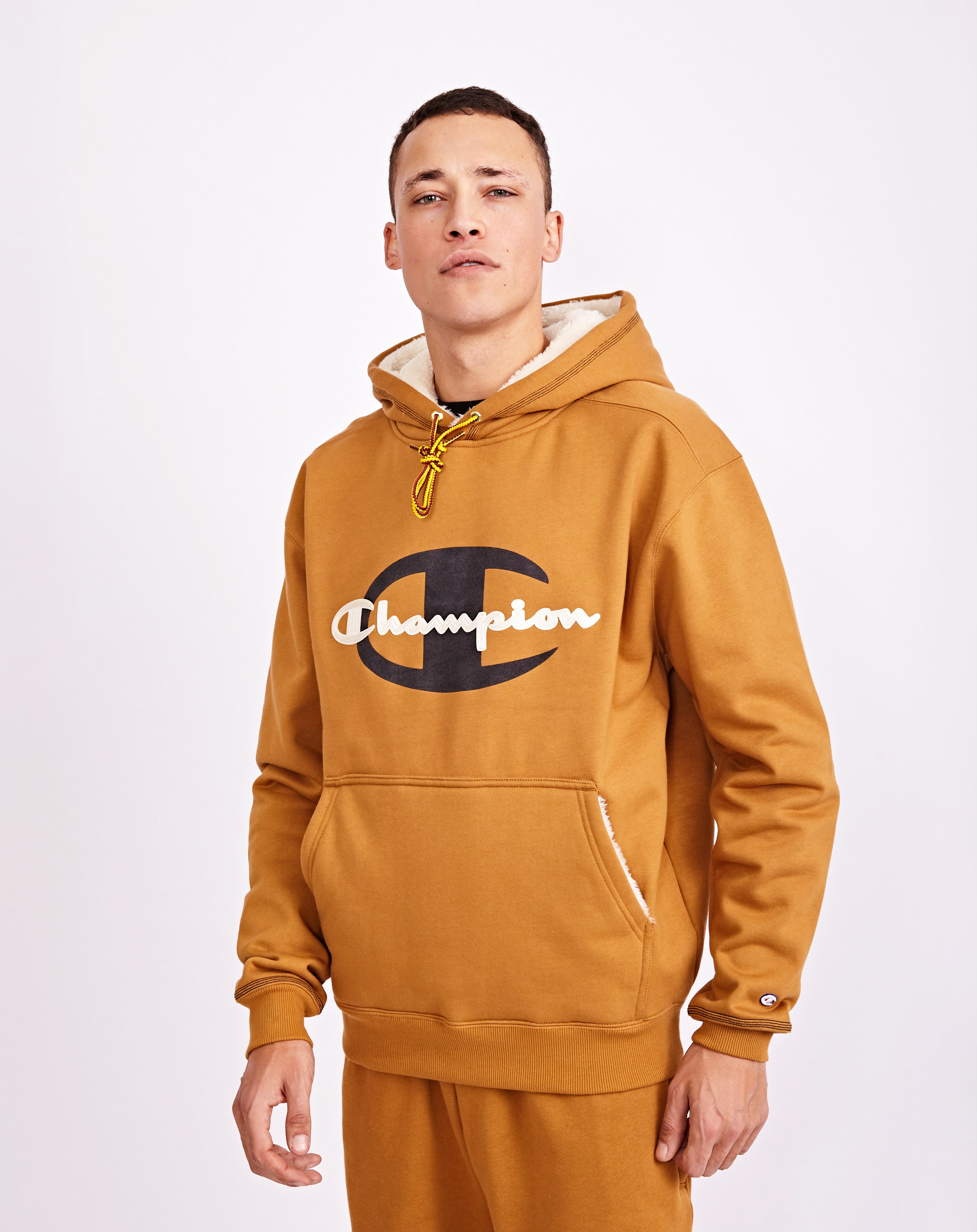 champion timberland hoodie wheat