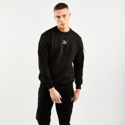 Men Sweatshirts - Puma Double Vision - Black-Black