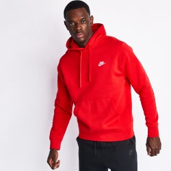 Herren Hoodies - Nike Club - University Red-University Red