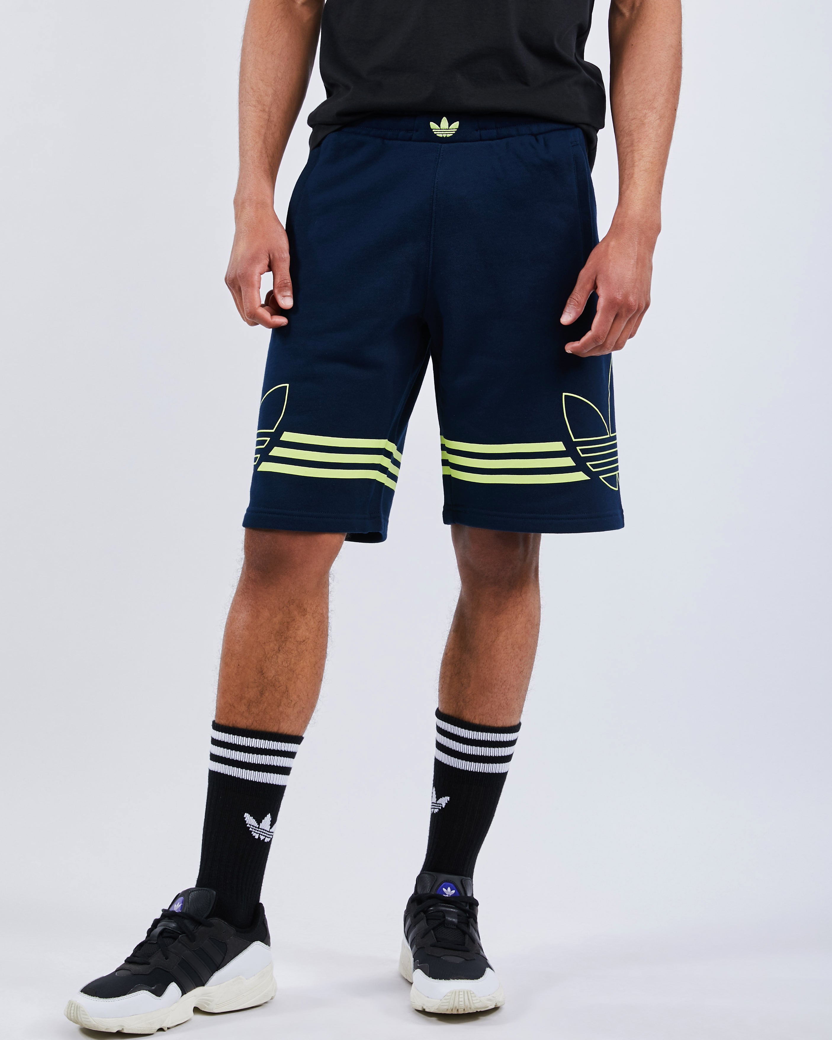 outline shorts adidas