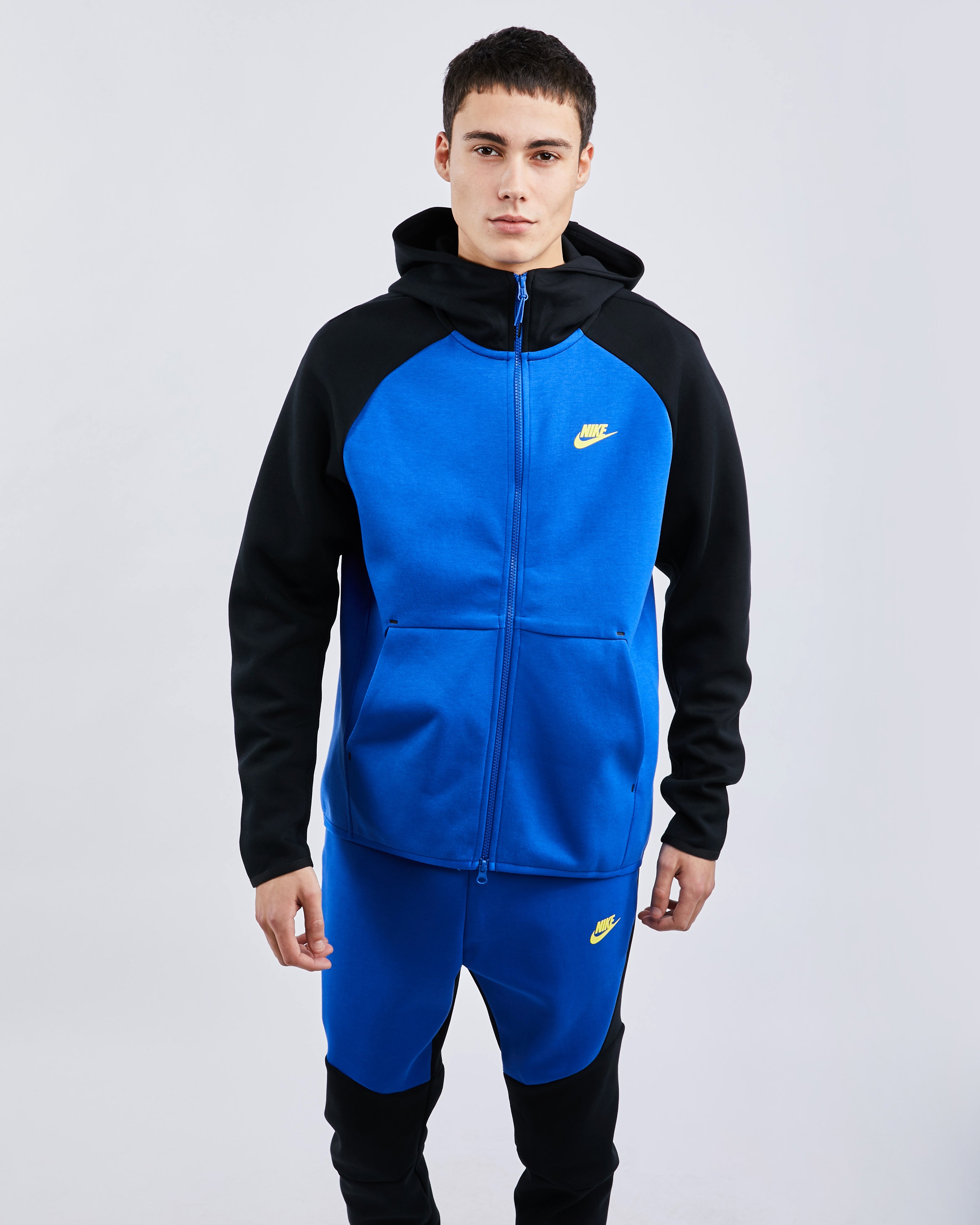 blue nike tech fleece tracksuit