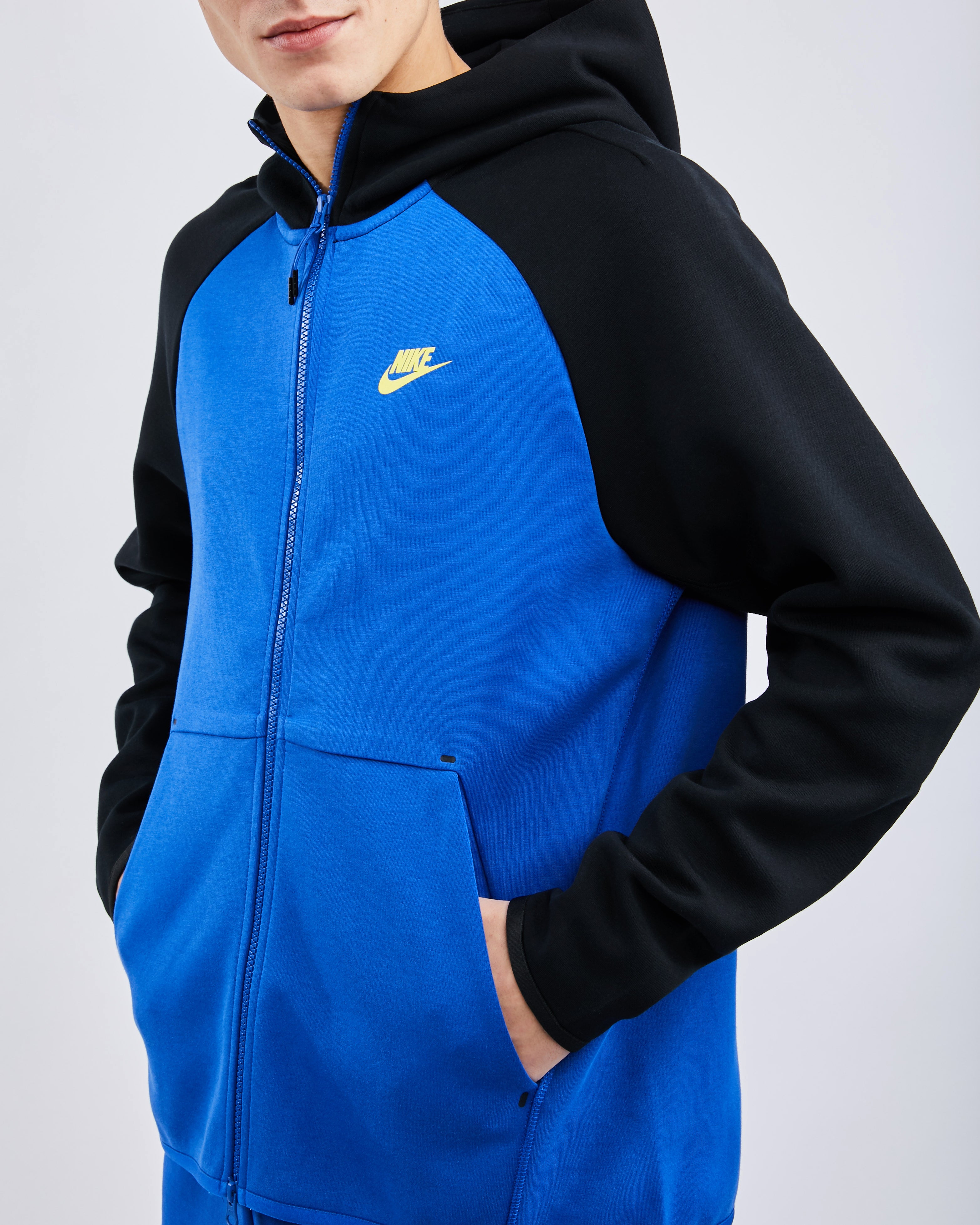 blue nike tech hoodie