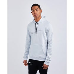 Men Hoodies - Nike Reflective Swoosh Over The Head Hoody - Grey-Silver-Grey