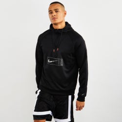 Men Hoodies - Nike Reflective Swoosh Half Zip Hoody - Black-Silver-Black