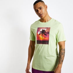 Men T-Shirts - Nike Essential Spring Photo - Lt Liquid Lime-Lt Liquid Lime