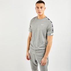 Men T-Shirts - Nike Repeat - Dark Grey Heather-White