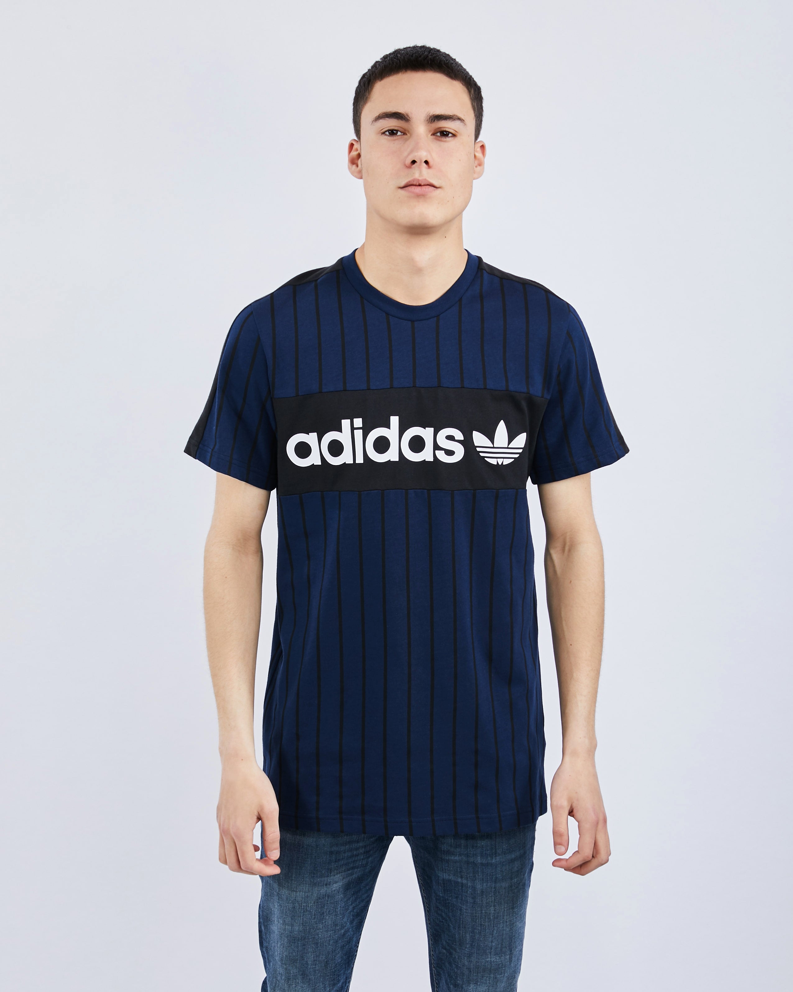 adidas pinstripe shirt