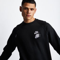 Men Sweatshirts - Nike World Tour Crew - Black-Black