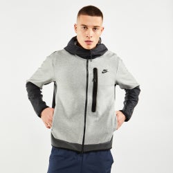 Men Hoodies - Nike Tech Fleece - Dark Grey Heather-Iron Grey-Dark Smoke Grey