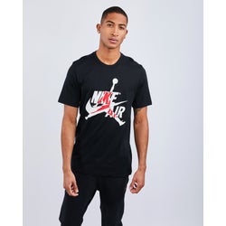Men T-Shirts - Jordan Classic Jumpman - Black-White-Red