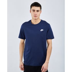 Homme T-Shirts - Nike Club Shortsleeve Tee - Midnight Navy-White