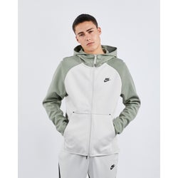 Men Hoodies - Nike Tech Fleece - Green-Bone-Green