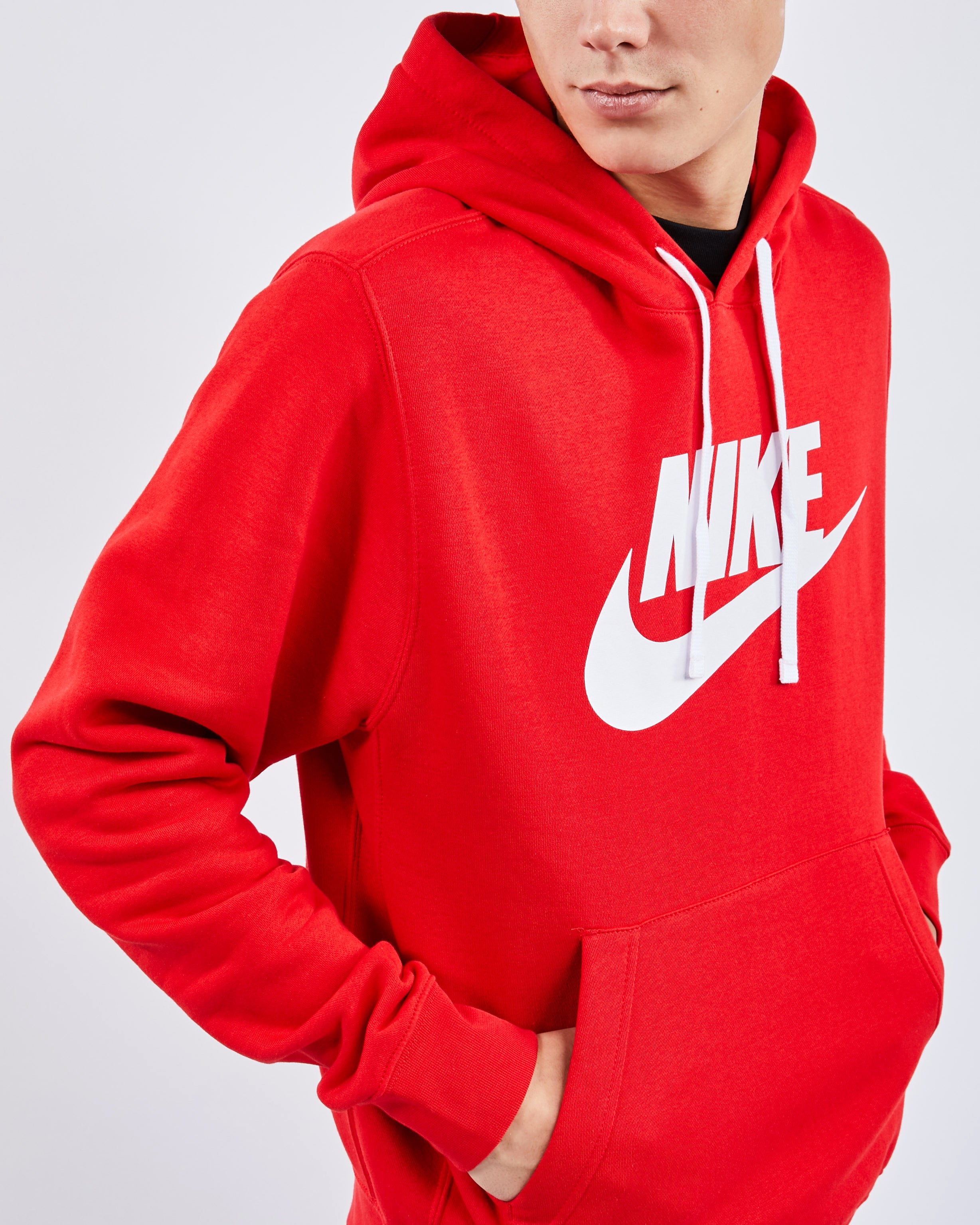 nike red mens hoodie
