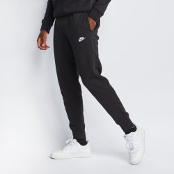 Men Pants - Nike Club - Black-Black-White