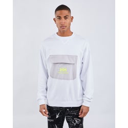Men Sweatshirts - Helly Hansen Pocket - White-Black-White