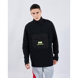 Black-Black-Black - HH+ VOLT 1/4 ZIP FLC TOP BLK
