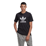 Men T-Shirts - adidas Trefoil - Black-White