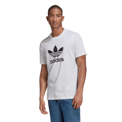 Men T-Shirts - adidas Trefoil - White-Black