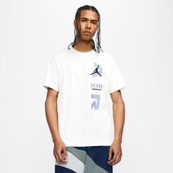 Men T-Shirts - Jordan Aj13 - White-White-White