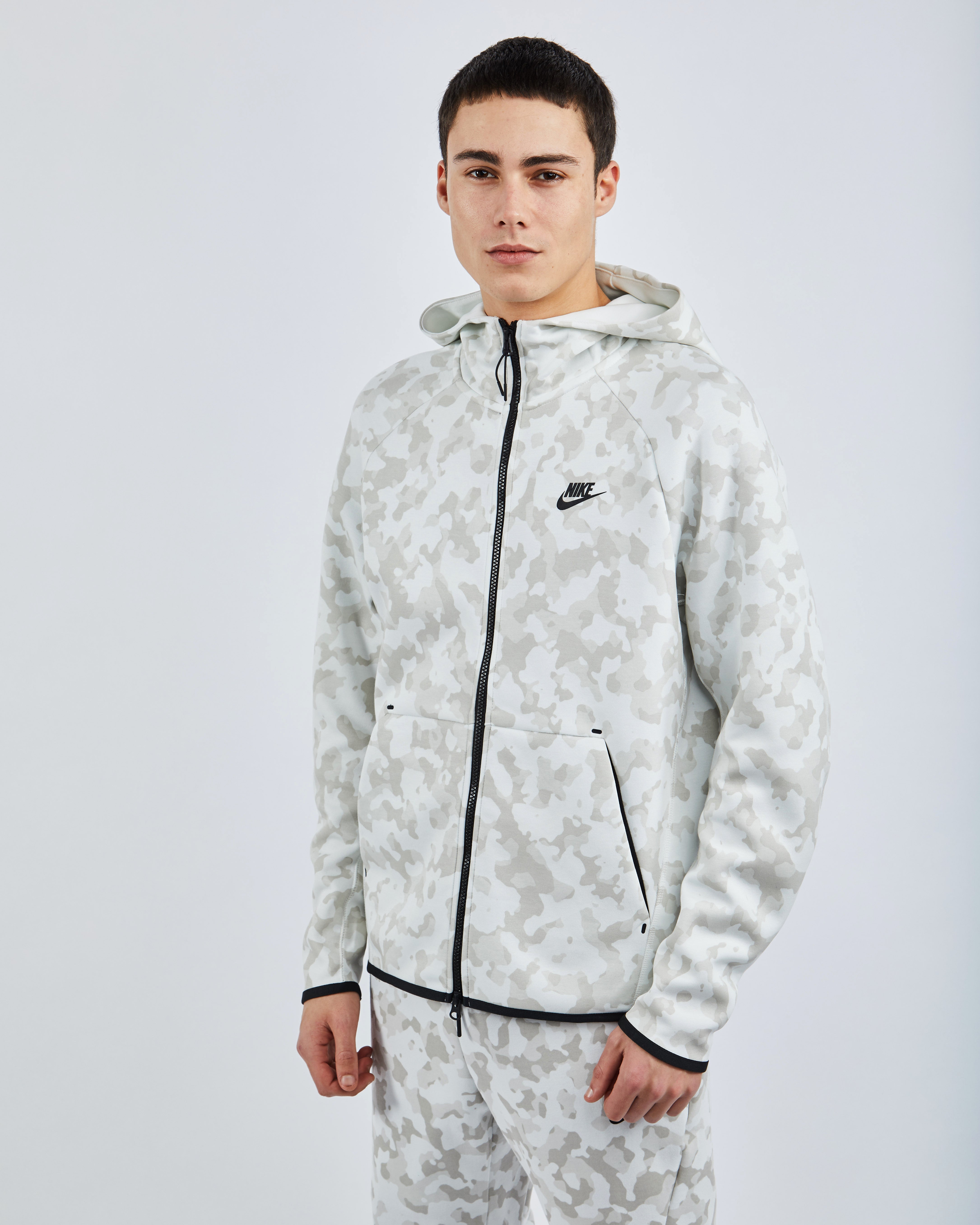 nike tech fleece camo white