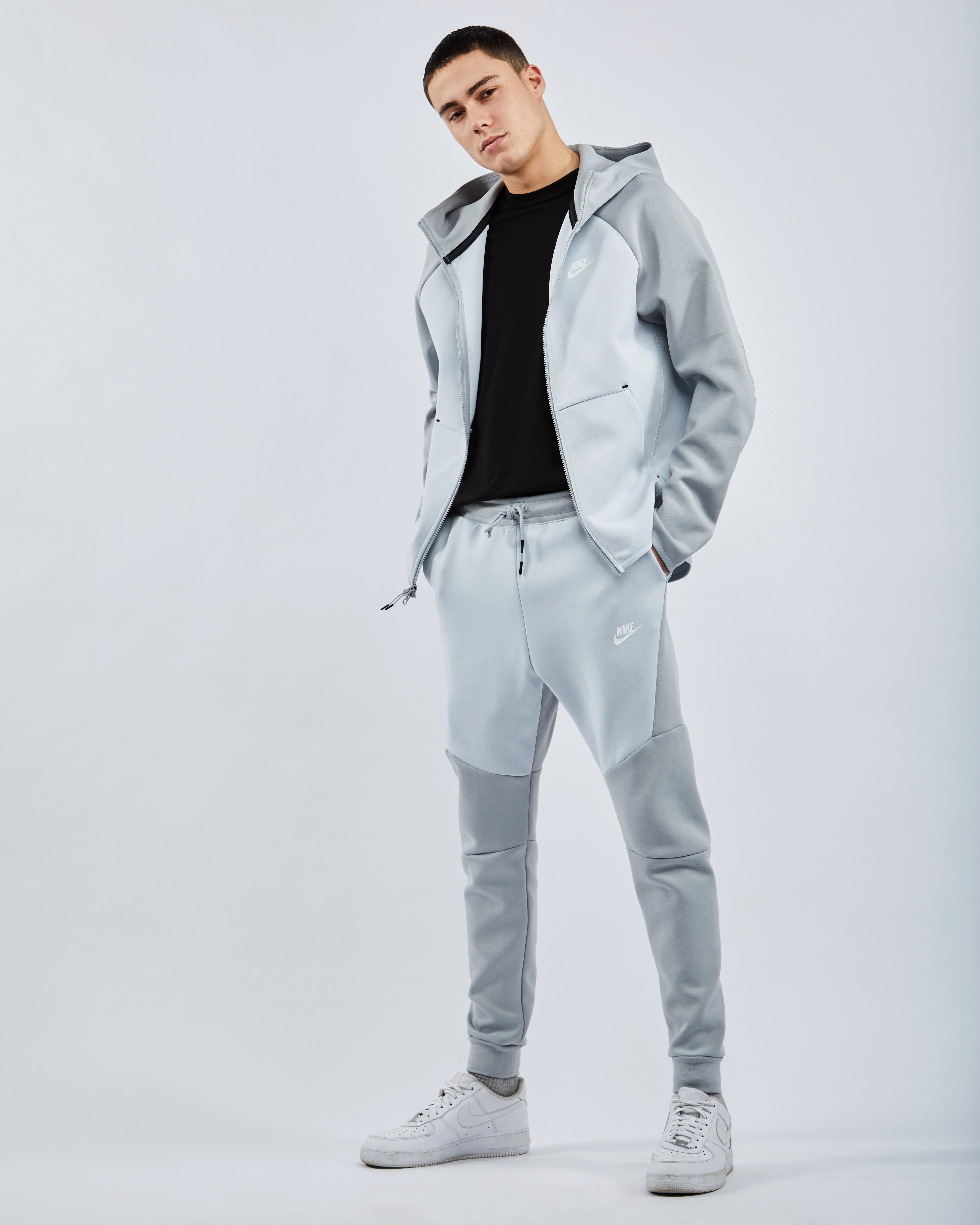 nike tech fleece colour block track pants