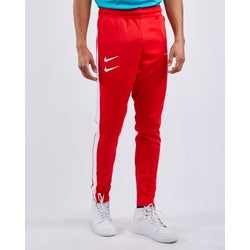 Men Pants - Nike Swoosh Poly Track - Red-White-Red