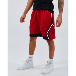 Men Shorts - Jordan Diamond Stripe - Red-Black-White