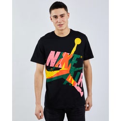Men T-Shirts - Jordan Jumpman Classics - Black-Yellow-Orange