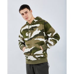 Men Hoodies - Nike Club Camo - Green-Brown-Green