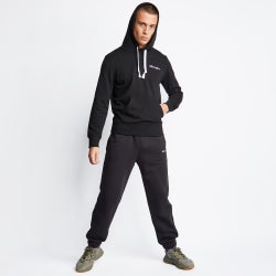 Men Hoodies - Champion Rochester Logo Over The Head - Black-Black