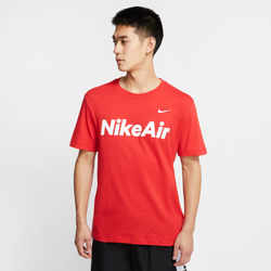 Men T-Shirts - Nike Air - University Red-White