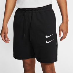 Men Shorts - Nike Swoosh - Black-White