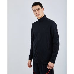 Men Track Tops - Under Armour Sportstyle Pique - Black-Black-Black