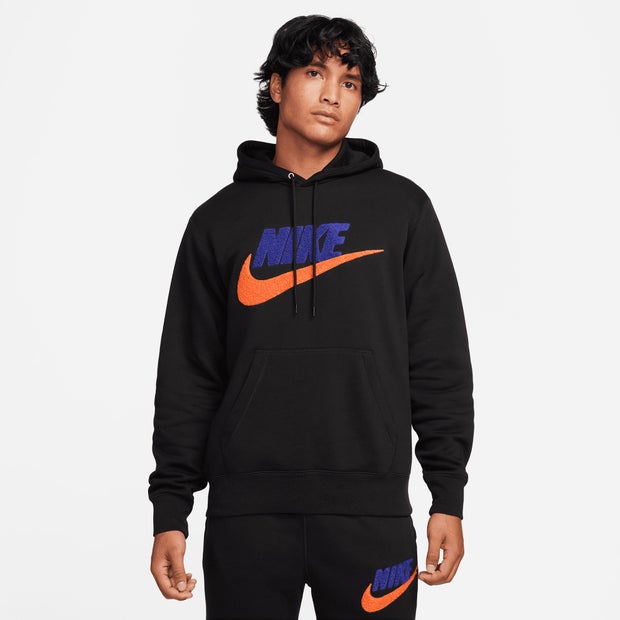 Image of Nike fleece male Felpe con cappuccio - Nero - Foot Locker035