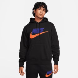 Men Hoodies - Nike Club Fleece - Black-Black