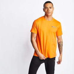 Men T-Shirts - Champion Rochester Logo - Peach-Peach