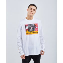 Men T-Shirts - Puma Tailored For Sport X Helly Hansen Long-sleeve - White-Multi-White