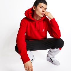 Men Hoodies - adidas Essential Over The Head - Scarlet-Scarlet