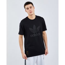 Men T-Shirts - adidas Superstar Warm Up - Black-Gold-Black