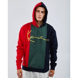 Men Hoodies - Karl Kani Signature Block - Navy-Navy-Navy