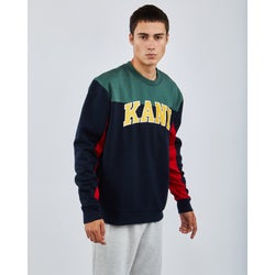 Men Sweatshirts - Karl Kani College Block - Navy-Navy-Navy