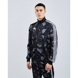 Men Track Tops - adidas Tiro All Over Print Camo - Black-Grey-White