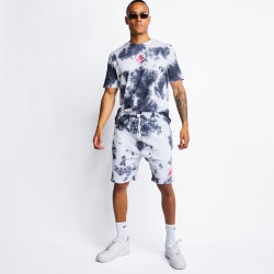 Men Shorts - Fresh Ego Kid Warp Logo Hoodie - Black-Black